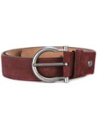 Salvatore Ferragamo - Suede Belt - Men - Suede - 115, Brown, Suede