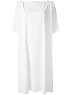 Cédric Charlier Loose-fit Dress, Women's, Size: 38, White, Polyester/polyurethane