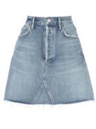 Agolde Fitted Mini Skirt - Blue