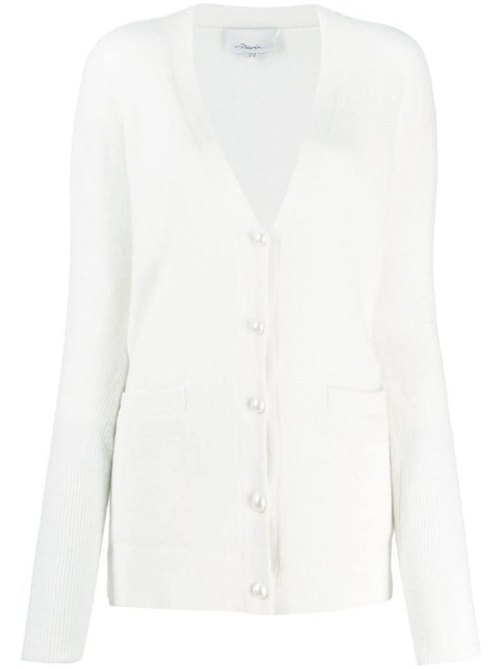 3.1 Phillip Lim Pearl-embellished Cardigan - White