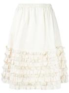 Odeeh Floral Embroidered Skirt - Multicolour