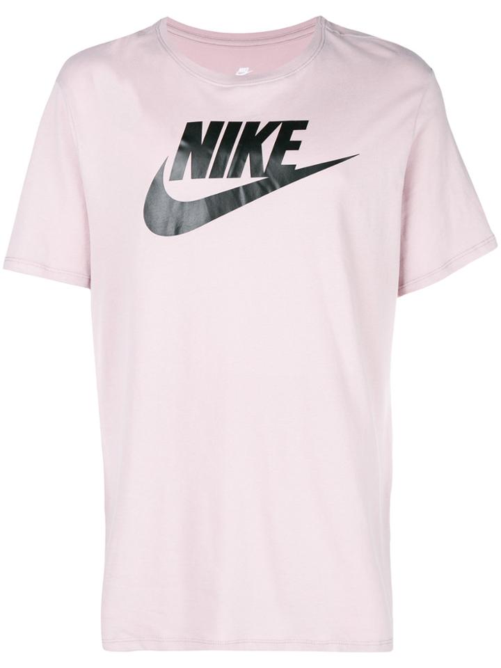 Nike Short Sleeve Logo T-shirt - Pink & Purple