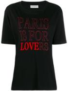 Sandro Paris 'paris Is For Lovers' T-shirt - Black
