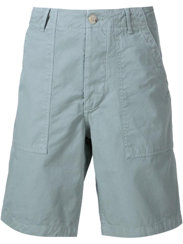 Maison Kitsuné Canvas Worker Shorts - Grey