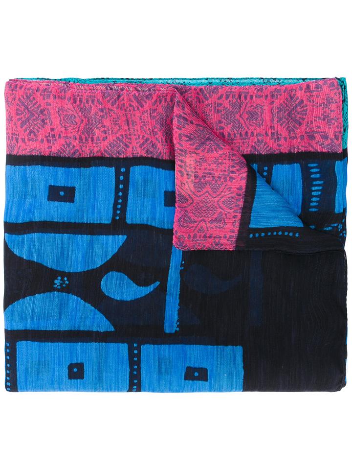 Etro Printed Scarf, Adult Unisex, Silk/linen/flax