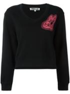 Mcq Alexander Mcqueen Bunny Print Sweatshirt, Women's, Size: Small, Black, Cotton