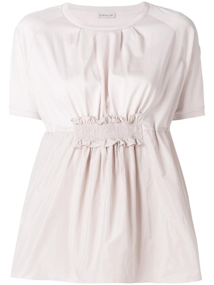 Moncler Ruched T-shirt - Pink & Purple
