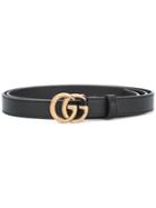 Gucci - Double G Buckle Belt - Women - Calf Leather - 95, Black, Calf Leather