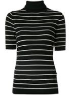 Steffen Schraut - Striped Sweatshirt - Women - Nylon/polyester/viscose/cashmere - 34, Black, Nylon/polyester/viscose/cashmere