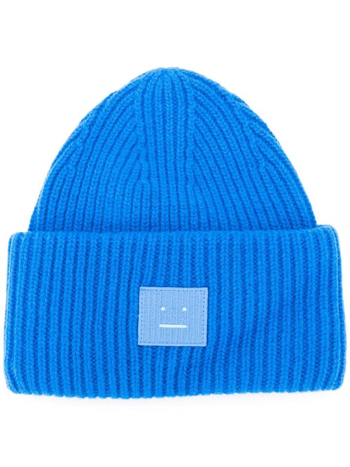 Acne Studios Oversized Beanie - Blue