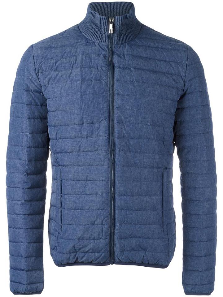 Dirk Bikkembergs Padded Jacket, Men's, Size: 48, Blue, Polyamide/polyester/polyimide/feather Down