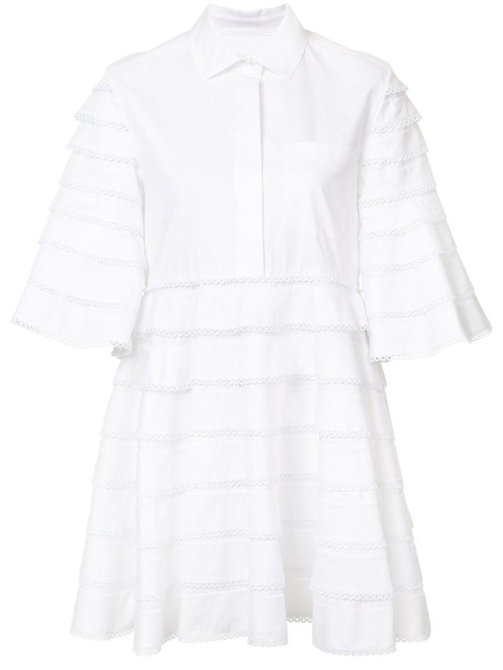 Carven - Shirt Dress - Women - Cotton - 38, White, Cotton