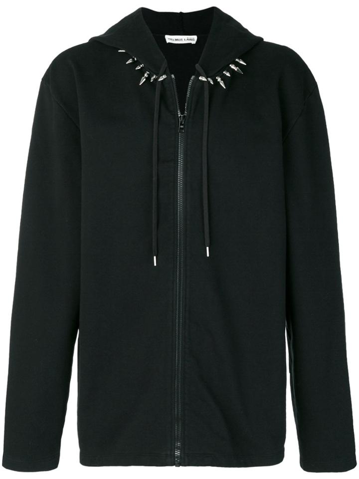 Just Cavalli Contrast Trim Zip Hoodie - Black