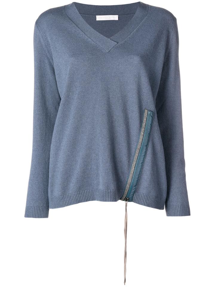 Fabiana Filippi Zipped Sweater - Blue