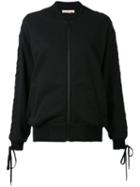 A.f.vandevorst - Embroidered Bomber Jacket - Women - Cotton - 38, Black, Cotton