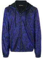 Versace Medusa Print Hooded Jacket - Blue