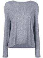 Asceno Loose Fit Long Sleeved Top - Grey