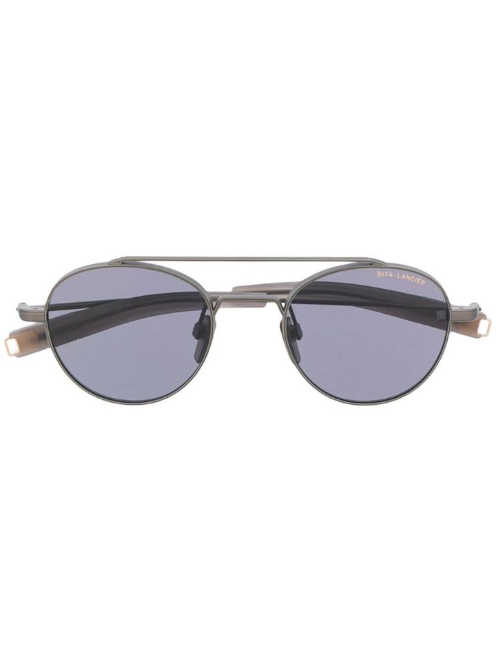 Dita Eyewear Circular Aviator Sunglasses - Black