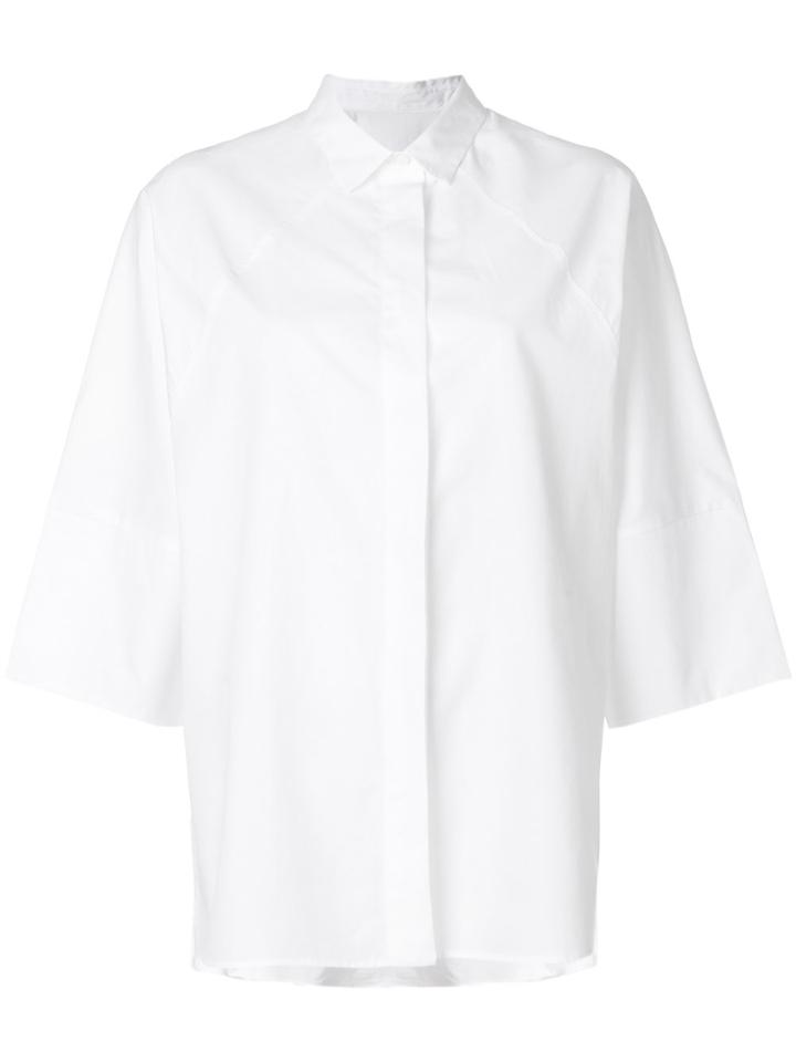 Alberto Biani Boxy Fit Shirt - White