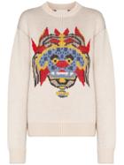 Kirin Graphic Jacquard Sweater - Neutrals