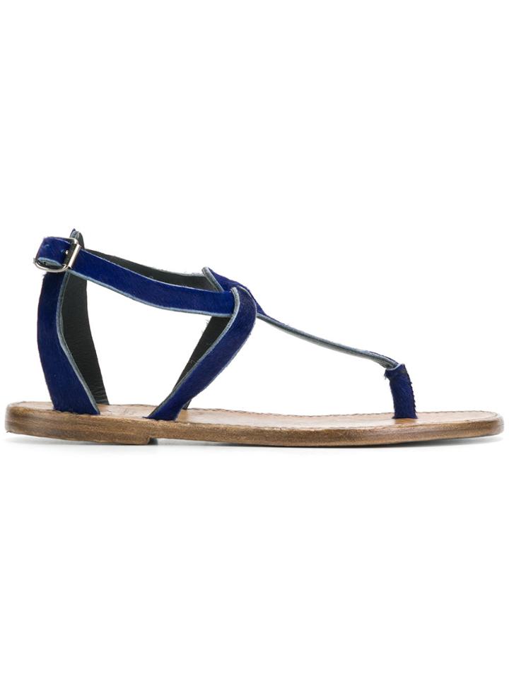Silvano Sassetti T-bar Strap Sandals - Blue