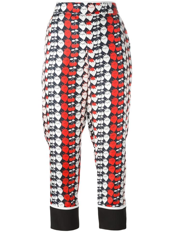 Victoria Victoria Beckham Strawberry Print Pyjama Pants - Multicolour