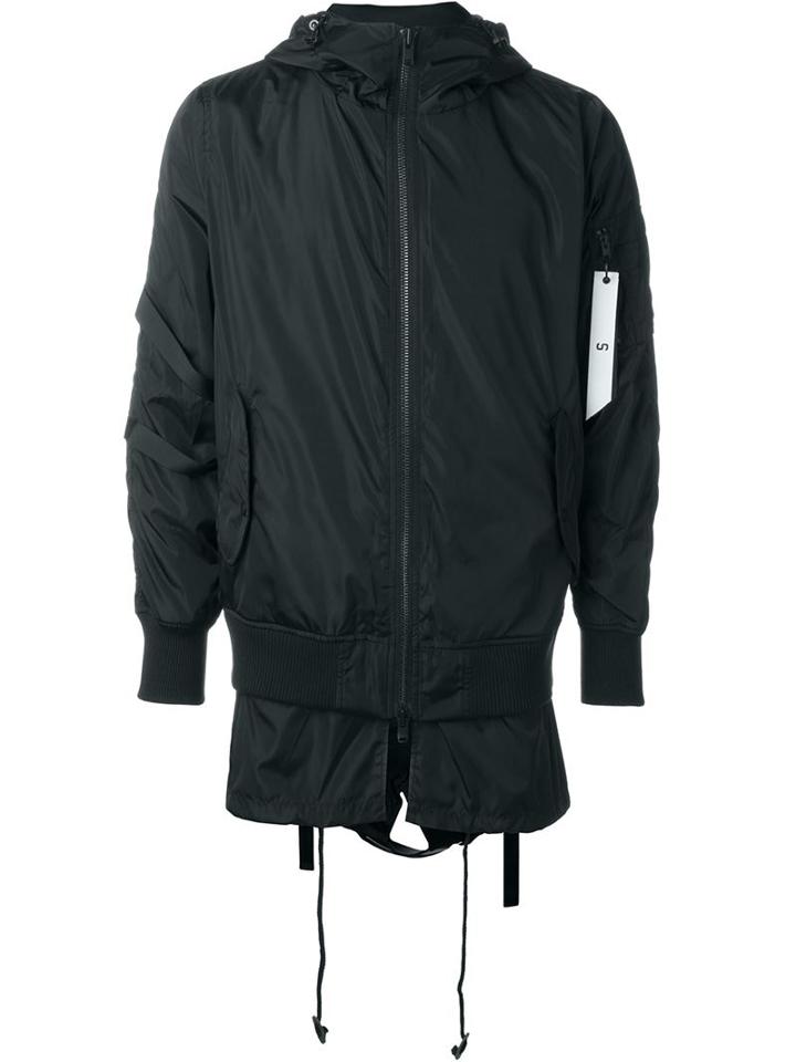 Stampd Contrast Panel Zip Up Hooded Sport Jacket