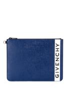 Givenchy Logo Print Clutch - Blue