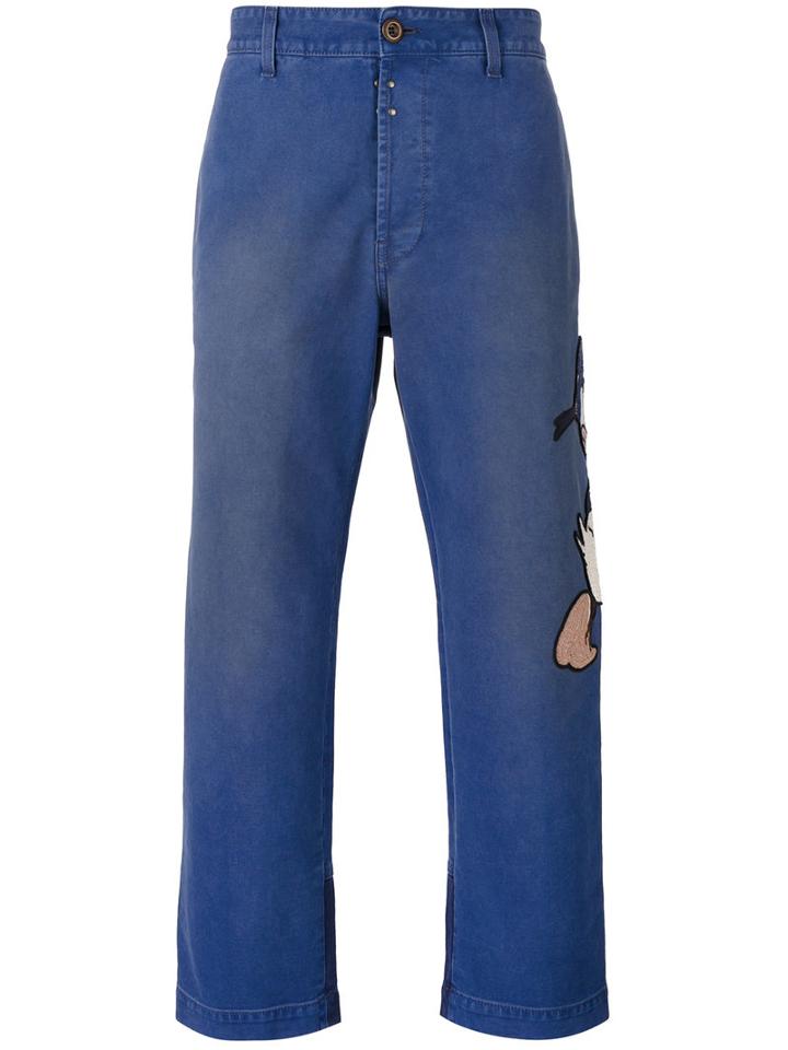 Gucci - Donald Duck Embroidered Jeans - Men - Cotton/spandex/elastane - 32, Blue, Cotton/spandex/elastane