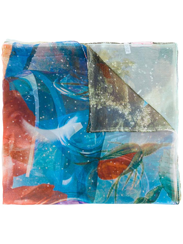 Vivienne Westwood Printed Scarf - Blue