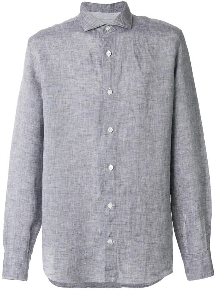 Eleventy Classic Fitted Shirt - Grey