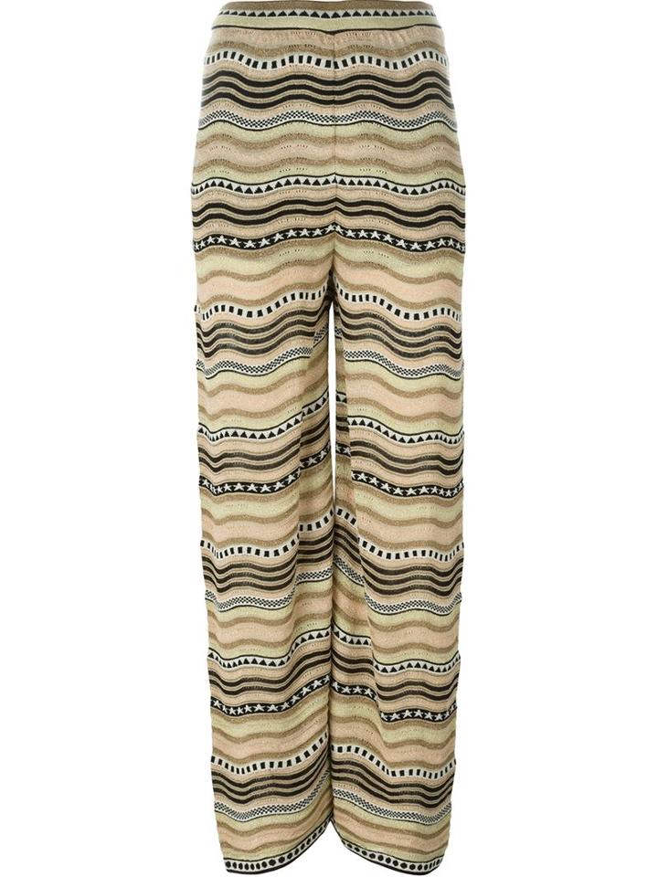 M Missoni Striped Crochet Trousers