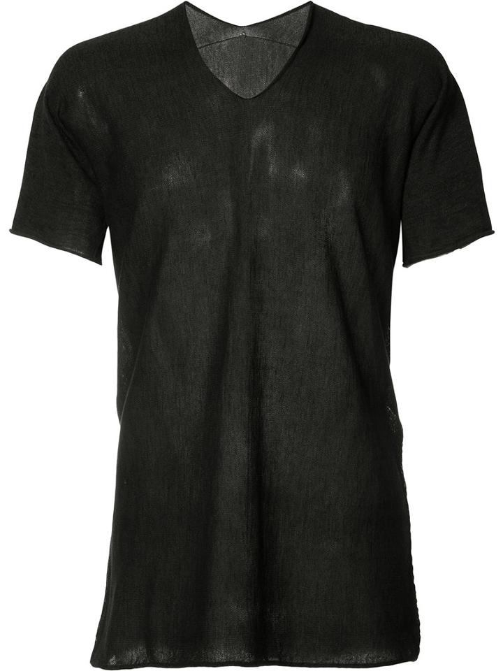 Label Under Construction - Longline T-shirt - Men - Cotton - 48, Blue, Cotton