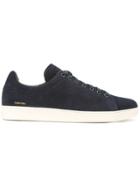 Tom Ford Logo Stamp Sneakers - Blue