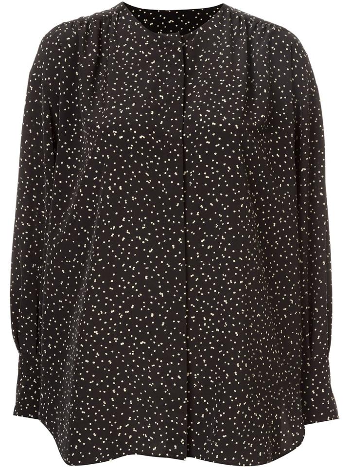 Tomorrowland Abstract Dot Print Blouse - Black