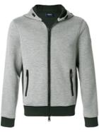Armani Jeans Hooded Zipped Jacket - Grey