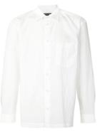 Issey Miyake Wrinkled Shirt, Men's, Size: 2, White, Polyester/cotton