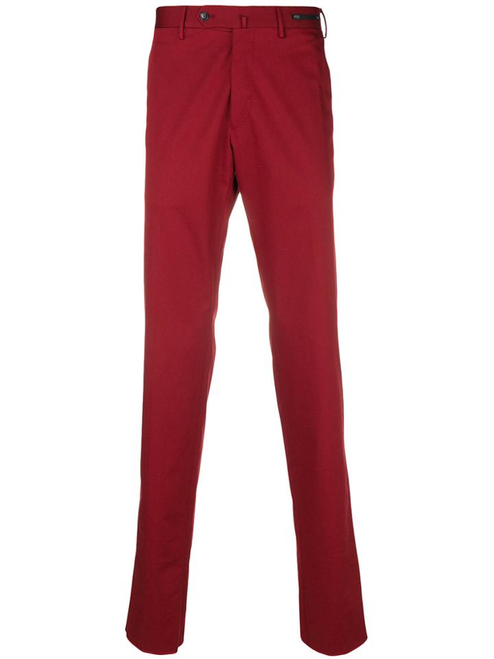 Pt01 Slim-fit Chinos - Red