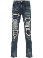 God's Masterful Children Distressed Skinny Jeans - Blue