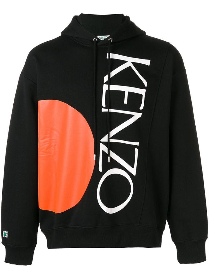 Kenzo Colour Block Hoodie - Black