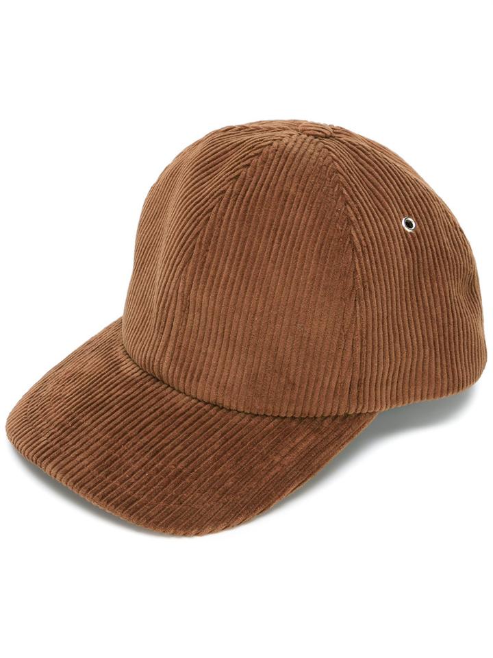 Ami Alexandre Mattiussi - Corduroy Baseball Cap - Men - Cotton - One Size, Brown, Cotton