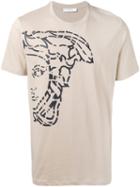 Versace Collection Medusa Print T-shirt, Size: Large, Nude/neutrals, Cotton