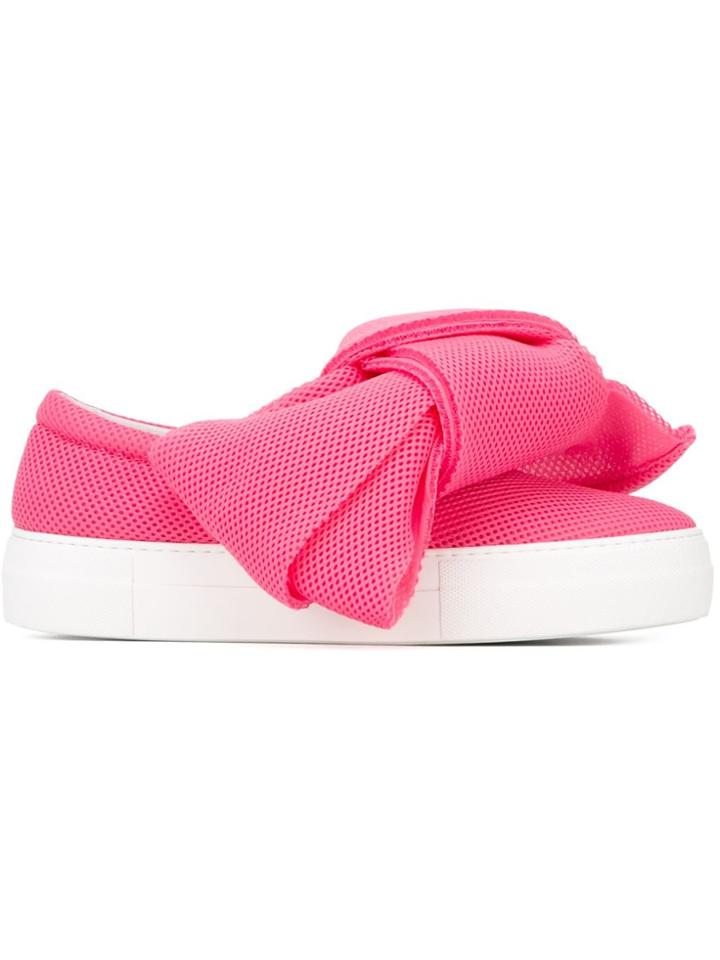 Joshua Sanders 'bow' Slip-on Sneakers - Pink & Purple