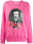 Msgm Printed Crewneck Sweatshirt - Pink