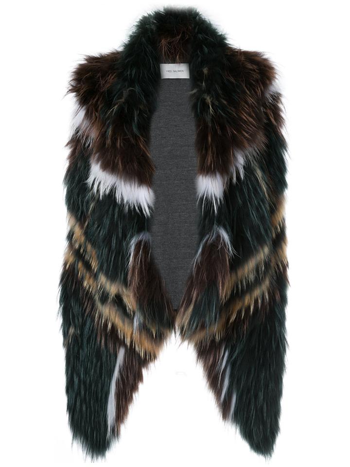 Yves Salomon Shawl Lapel Waistcoat - Multicolour