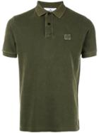 Stone Island - Logo Patch Polo Shirt - Men - Cotton - S, Green, Cotton