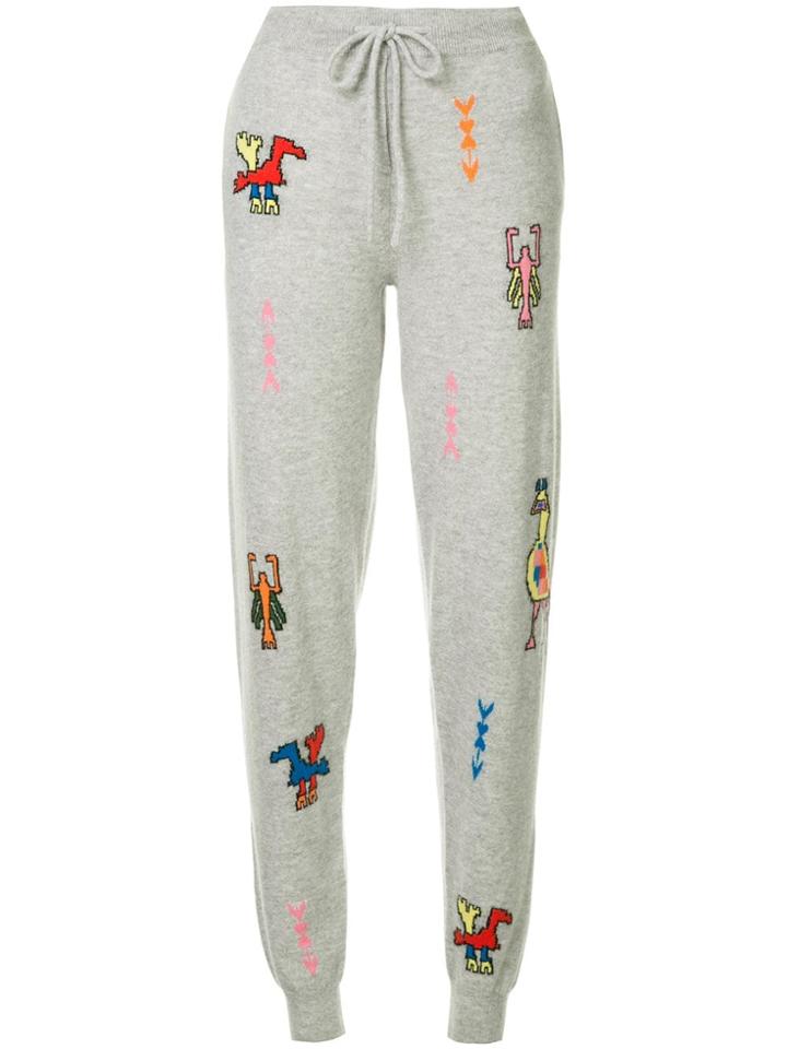 Chinti & Parker Aztec Tattoo Track Pants - Grey