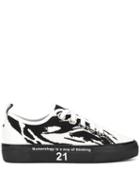 Nº21 Animal Print Sneakers - White