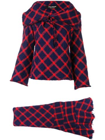 Junya Watanabe Comme Des Garçons Pre-owned Checked Frayed Skit