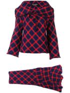 Junya Watanabe Comme Des Garçons Pre-owned Checked Frayed Skit